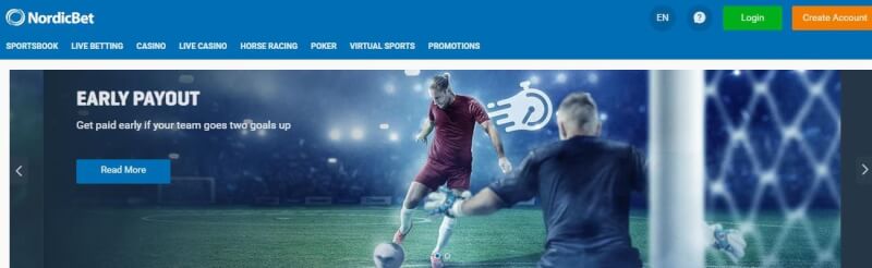 nordicbe website offers casino games, sports betting, dodatek do pierwszej wpłaty i oferty dla nowych graczy-logo